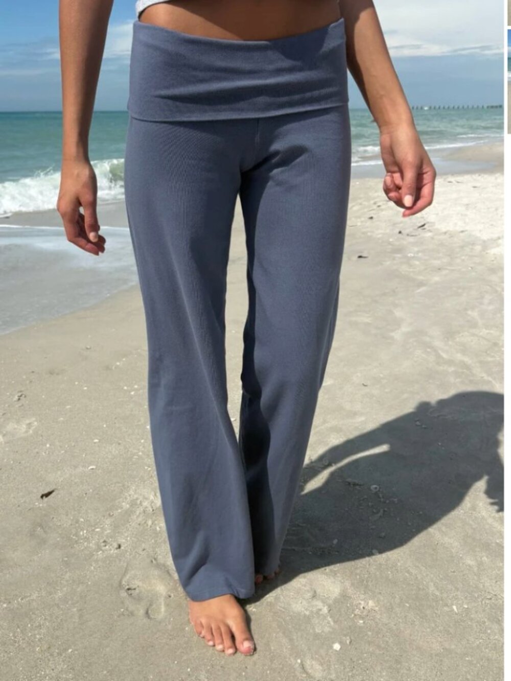 Brandy Melville Priscilla Pant - Faded Blue